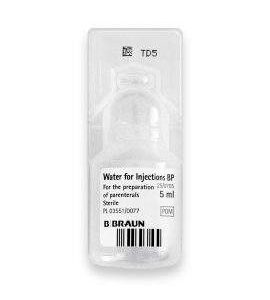 5ml Braun Sterile Water (Plastic Ampoule)